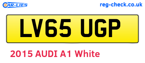 LV65UGP are the vehicle registration plates.