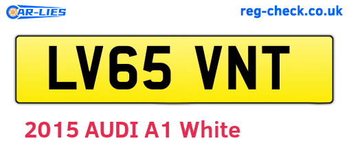 LV65VNT are the vehicle registration plates.