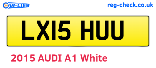 LX15HUU are the vehicle registration plates.