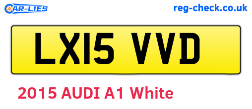 LX15VVD are the vehicle registration plates.