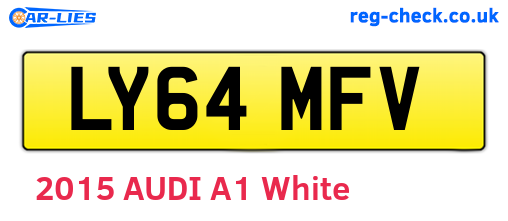 LY64MFV are the vehicle registration plates.