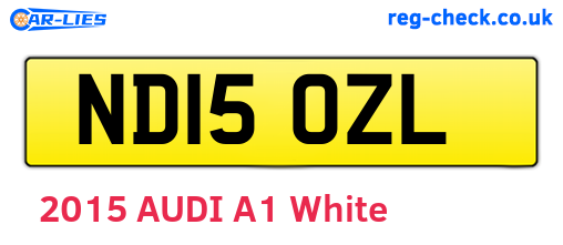 ND15OZL are the vehicle registration plates.