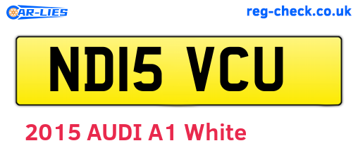 ND15VCU are the vehicle registration plates.