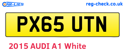 PX65UTN are the vehicle registration plates.