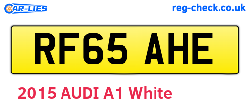 RF65AHE are the vehicle registration plates.