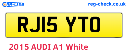 RJ15YTO are the vehicle registration plates.