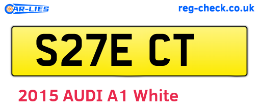 S27ECT are the vehicle registration plates.