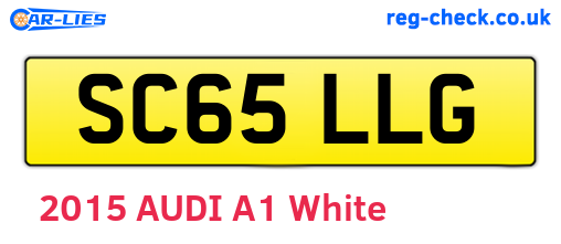 SC65LLG are the vehicle registration plates.