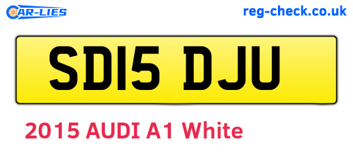 SD15DJU are the vehicle registration plates.