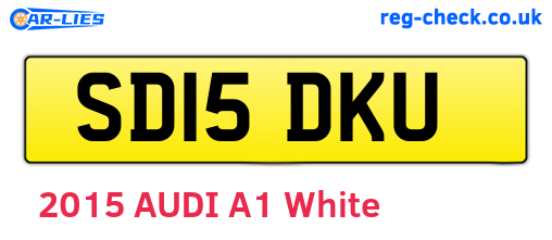 SD15DKU are the vehicle registration plates.