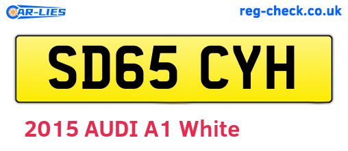 SD65CYH are the vehicle registration plates.