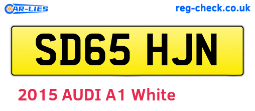 SD65HJN are the vehicle registration plates.