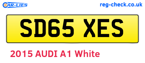SD65XES are the vehicle registration plates.