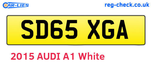 SD65XGA are the vehicle registration plates.