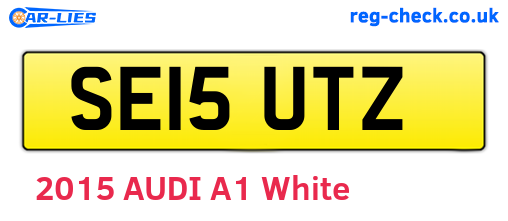 SE15UTZ are the vehicle registration plates.