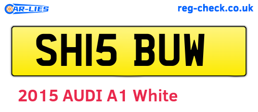 SH15BUW are the vehicle registration plates.