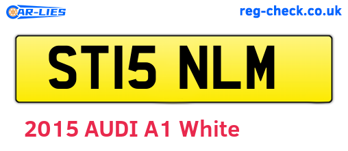ST15NLM are the vehicle registration plates.