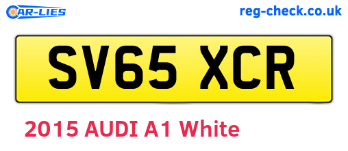 SV65XCR are the vehicle registration plates.