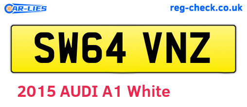 SW64VNZ are the vehicle registration plates.