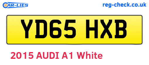 YD65HXB are the vehicle registration plates.