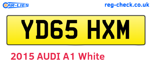 YD65HXM are the vehicle registration plates.