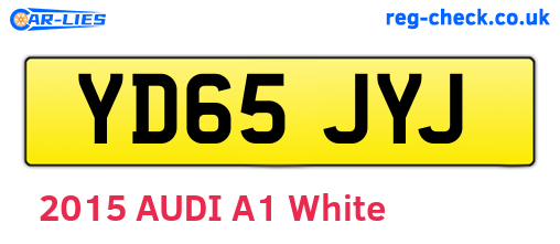 YD65JYJ are the vehicle registration plates.