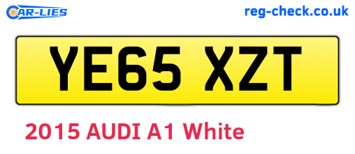 YE65XZT are the vehicle registration plates.