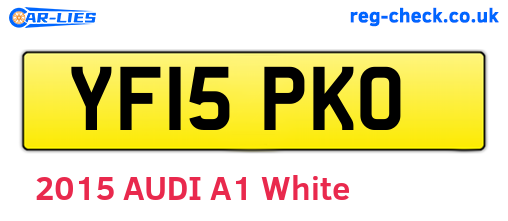 YF15PKO are the vehicle registration plates.