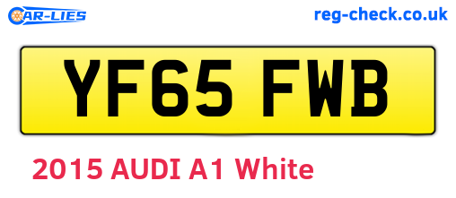 YF65FWB are the vehicle registration plates.
