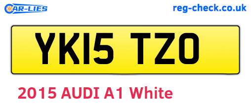 YK15TZO are the vehicle registration plates.