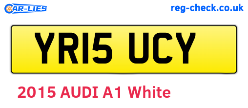 YR15UCY are the vehicle registration plates.