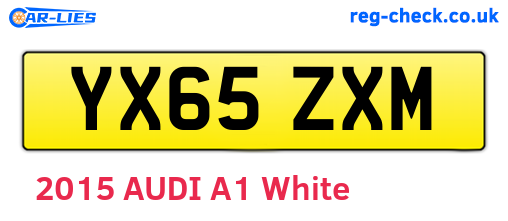 YX65ZXM are the vehicle registration plates.