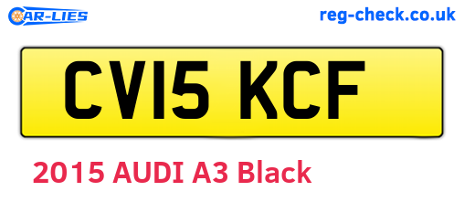 CV15KCF are the vehicle registration plates.