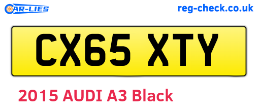 CX65XTY are the vehicle registration plates.