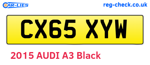 CX65XYW are the vehicle registration plates.