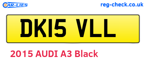 DK15VLL are the vehicle registration plates.