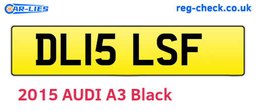 DL15LSF are the vehicle registration plates.