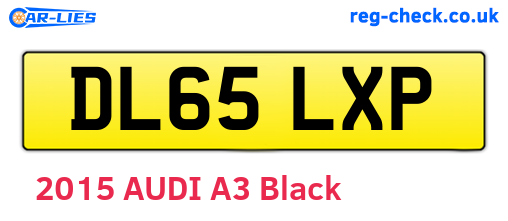 DL65LXP are the vehicle registration plates.