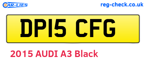 DP15CFG are the vehicle registration plates.