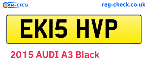 EK15HVP are the vehicle registration plates.