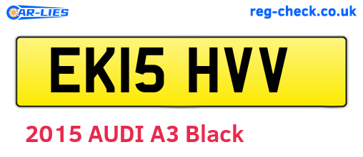 EK15HVV are the vehicle registration plates.
