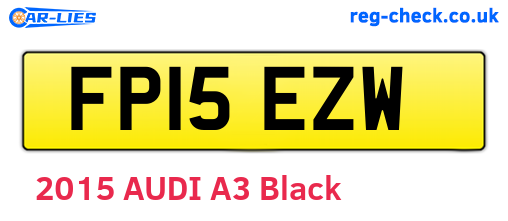 FP15EZW are the vehicle registration plates.