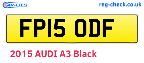 FP15ODF are the vehicle registration plates.