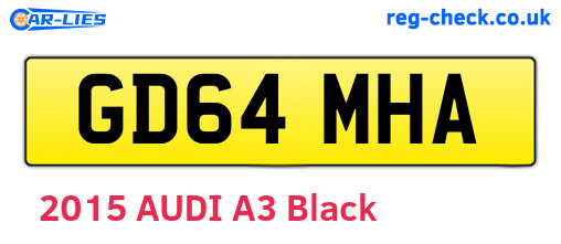 GD64MHA are the vehicle registration plates.