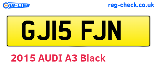 GJ15FJN are the vehicle registration plates.