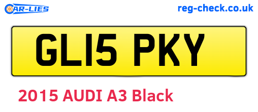 GL15PKY are the vehicle registration plates.