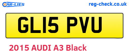 GL15PVU are the vehicle registration plates.