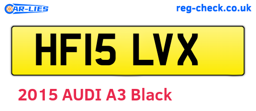 HF15LVX are the vehicle registration plates.