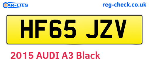 HF65JZV are the vehicle registration plates.
