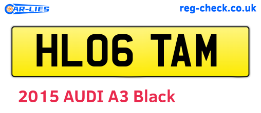 HL06TAM are the vehicle registration plates.